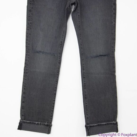NEW Madewell High-Rise Slim Boyjean in Caton Wash‎ Ripped-Knee, 25 - Picture 4 of 16